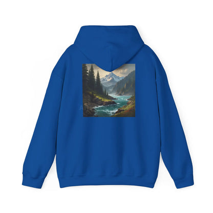 Mountain Hoodie Nature Lover’s Sweatshirt Creative Gift Cozy Art Apparel Unisex Hooded Sweatshirt Hiking Gear Scenic