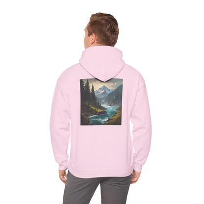 Mountain Hoodie Nature Lover’s Sweatshirt Creative Gift Cozy Art Apparel Unisex Hooded Sweatshirt Hiking Gear Scenic