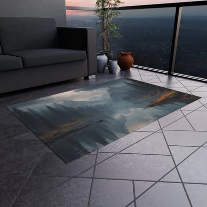 Mountain Lake Outdoor Rug - Home Decor