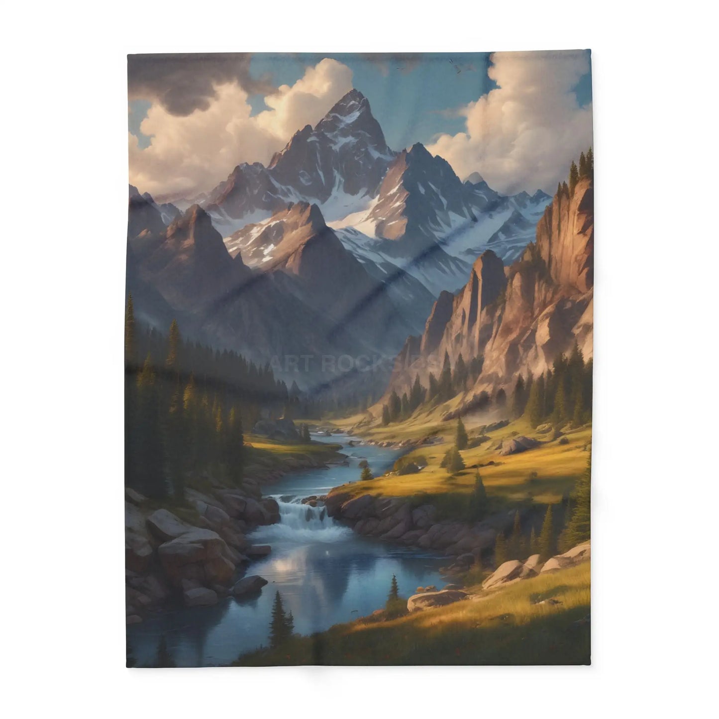 Mountain Lover’s Dream Fleece Blanket - 60’’ × 80’’ - Home Decor