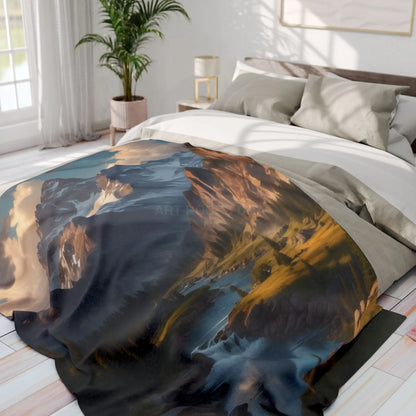 Mountain Lover’s Dream Fleece Blanket - Home Decor