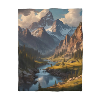 Mountain Lover’s Dream Microfiber Duvet Cover – Cozy Nature-Inspired Bedding for Outdoor Lovers - Home Decor