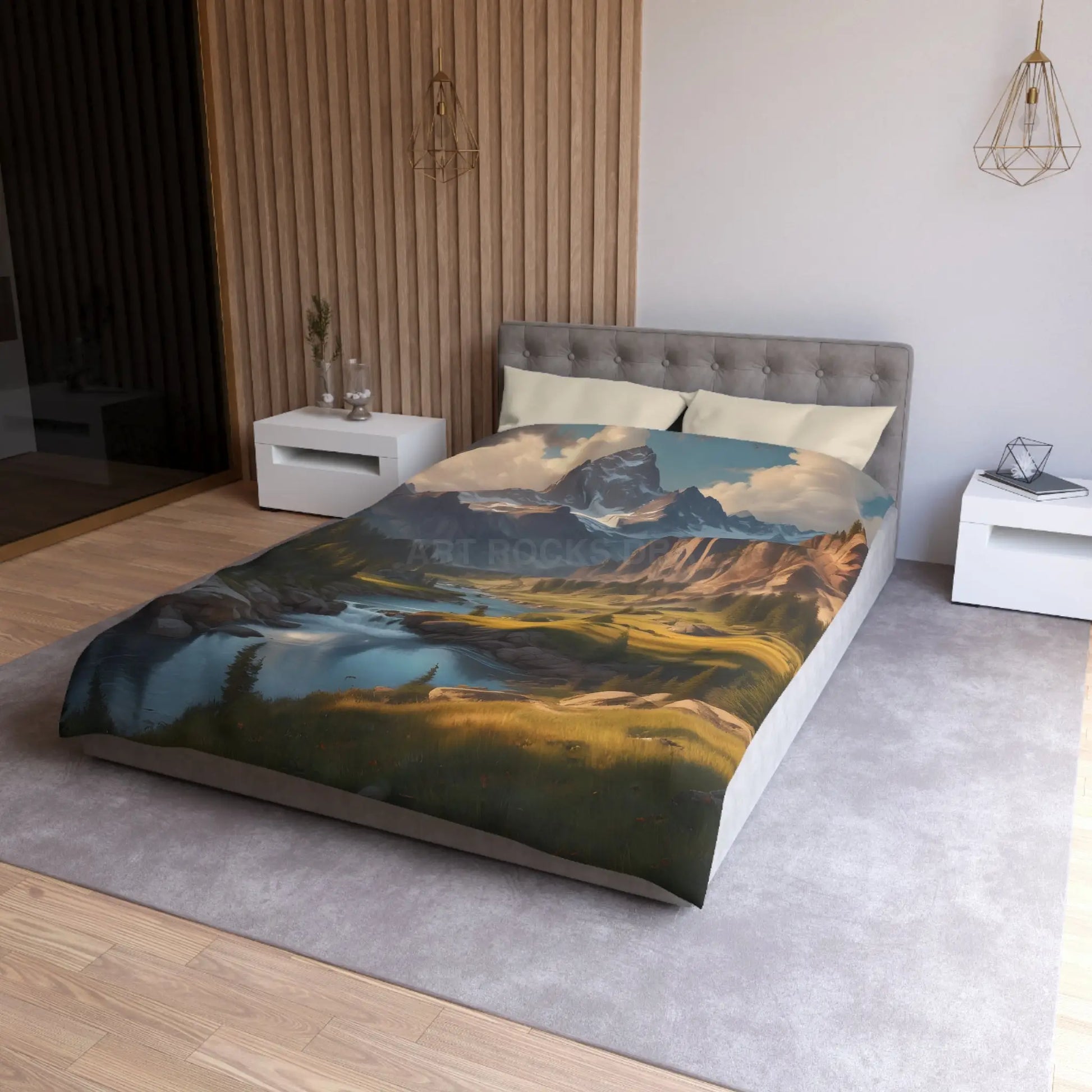 Mountain Lover’s Dream Microfiber Duvet Cover – Cozy Nature-Inspired Bedding for Outdoor Lovers - Home Decor