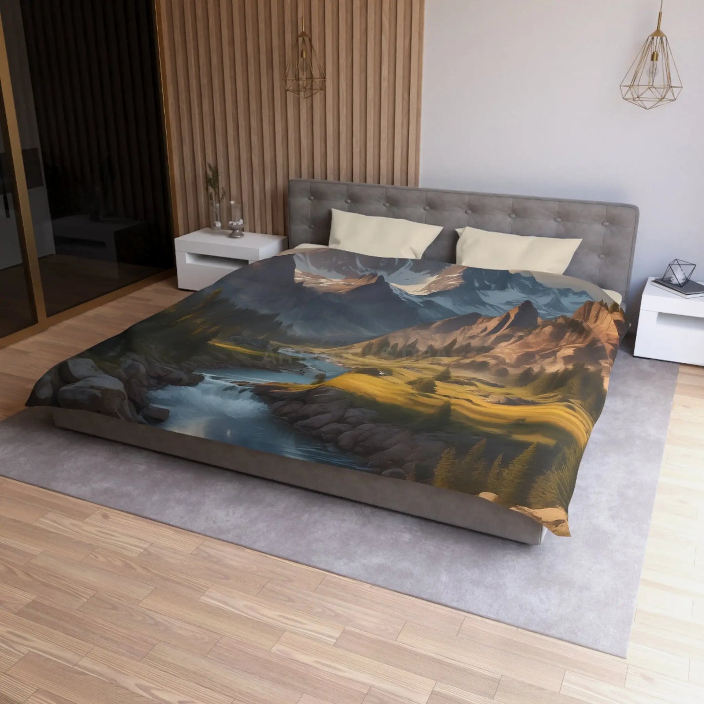 Mountain Lover’s Dream Microfiber Duvet Cover – Cozy Nature-Inspired Bedding for Outdoor Lovers - Home Decor