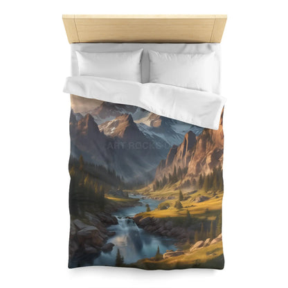 Mountain Lover’s Dream Microfiber Duvet Cover – Cozy Nature-Inspired Bedding for Outdoor Lovers - Home Decor