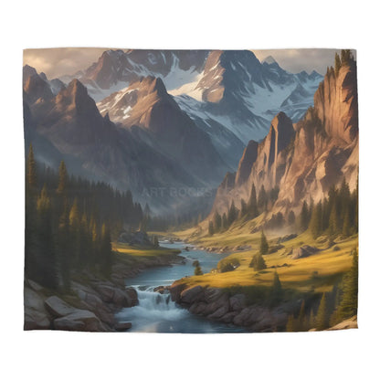 Mountain Lover’s Dream Microfiber Duvet Cover – Cozy Nature-Inspired Bedding for Outdoor Lovers - King / Cream - Home