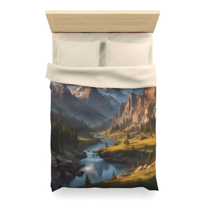 Mountain Lover’s Dream Microfiber Duvet Cover – Cozy Nature-Inspired Bedding for Outdoor Lovers - Home Decor