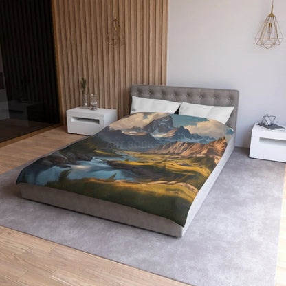 Mountain Lover’s Dream Microfiber Duvet Cover – Cozy Nature-Inspired Bedding for Outdoor Lovers - Home Decor