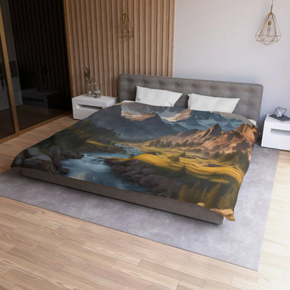 Mountain Lover’s Dream Microfiber Duvet Cover – Cozy Nature-Inspired Bedding for Outdoor Lovers - Home Decor