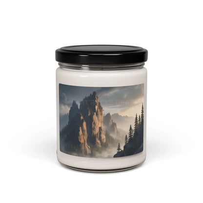 Mountain Mist Scented Soy Candle | Aromatherapy Eco-Friendly Home Decor Gift for Nature Lovers Relaxation - Unscented
