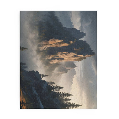Mountain Morning Mist Jigsaw Puzzle — (120/252/500pieces) - Puzzle