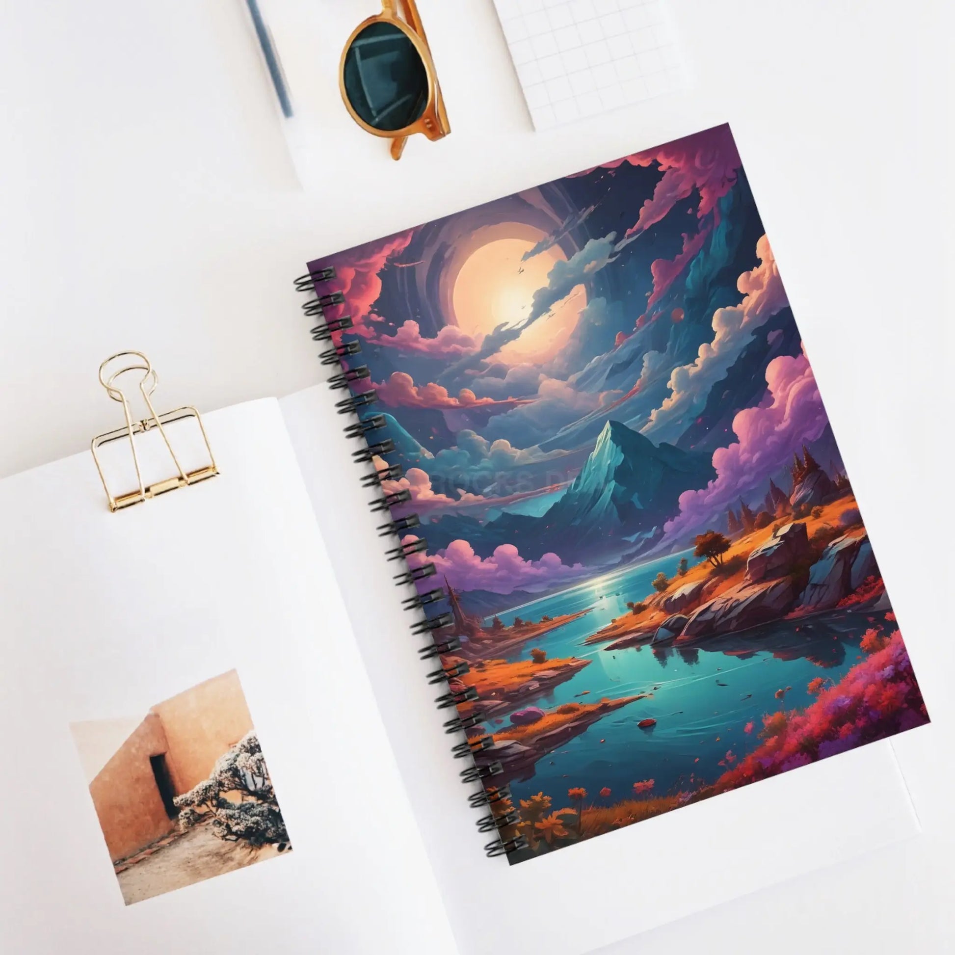 Mountain Paradise Spiral Notebook | Scenic Journal for Nature Lovers Gifts for Travelers Office Supplies Artist