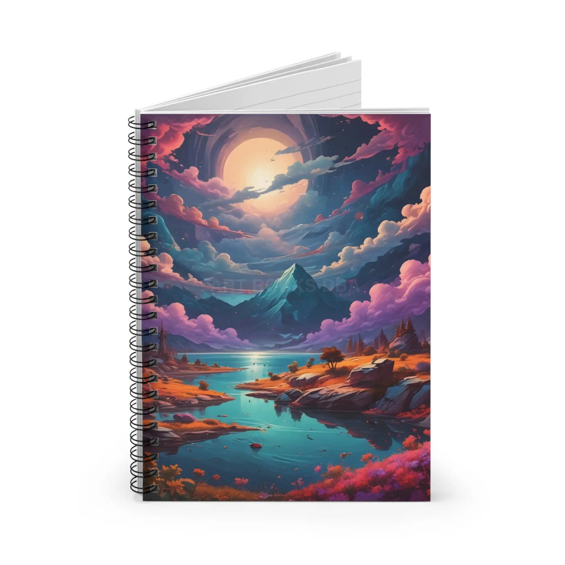 Mountain Paradise Spiral Notebook | Scenic Journal for Nature Lovers Gifts for Travelers Office Supplies Artist