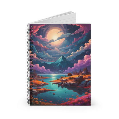 Mountain Paradise Spiral Notebook | Scenic Journal for Nature Lovers Gifts for Travelers Office Supplies Artist
