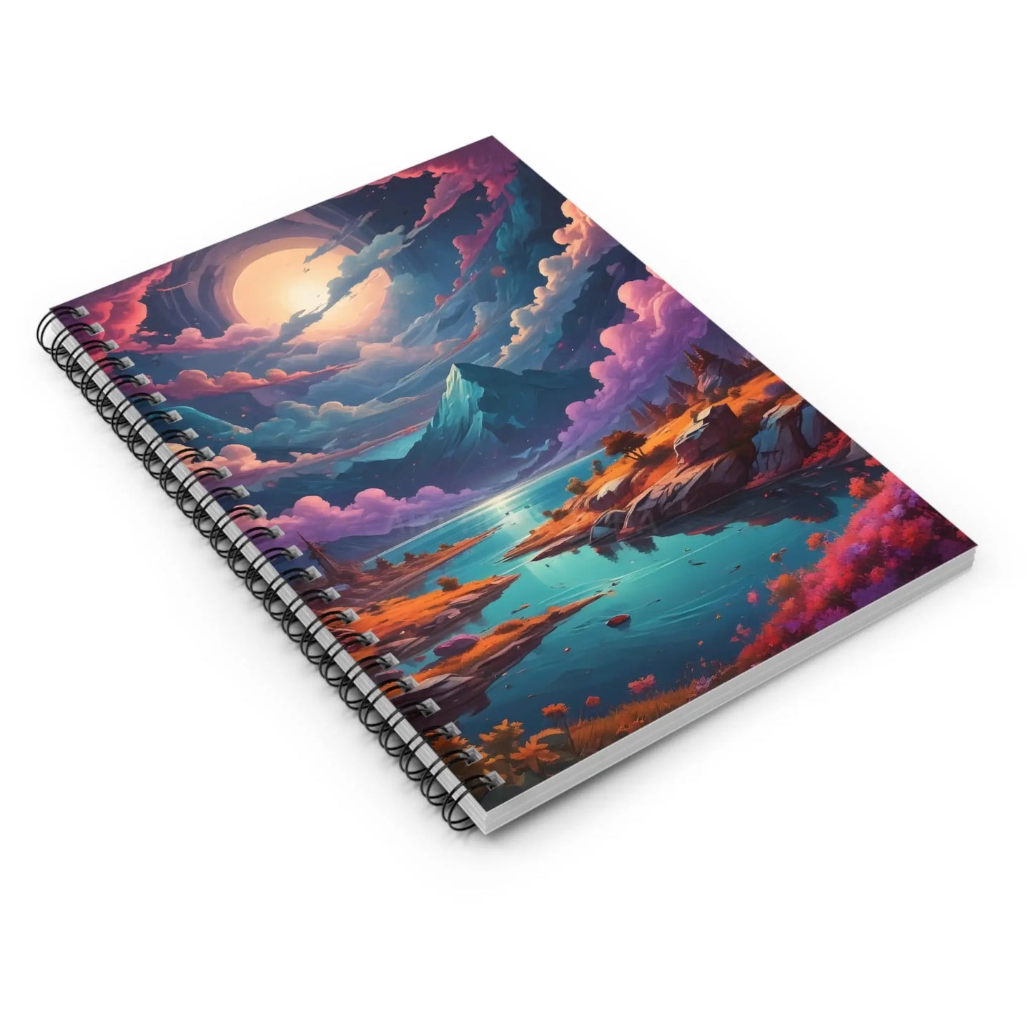 Mountain Paradise Spiral Notebook | Scenic Journal for Nature Lovers Gifts for Travelers Office Supplies Artist