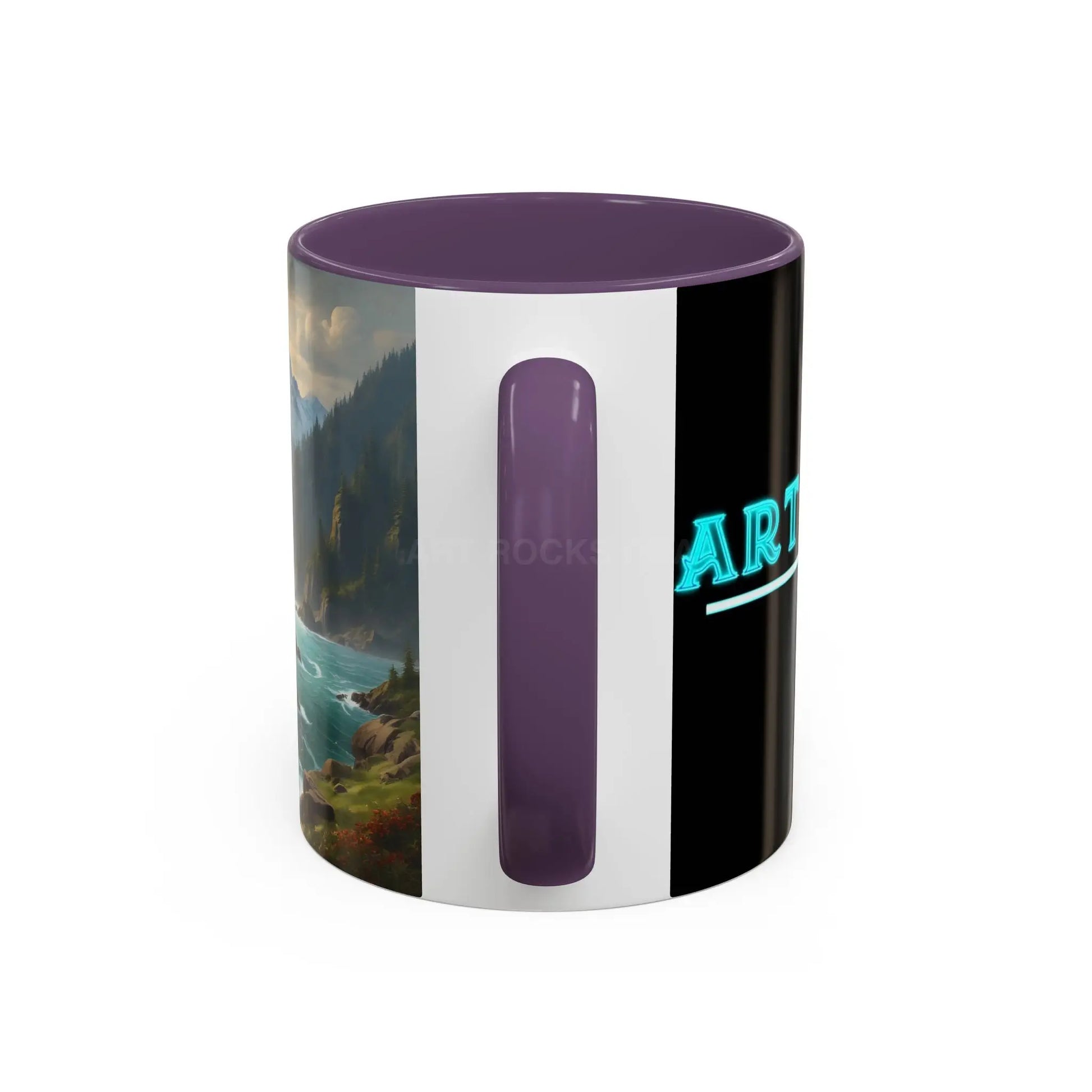 Mountain River Coffee Mug — Nature Landscape Accent Mug (11/15 oz) - Mug