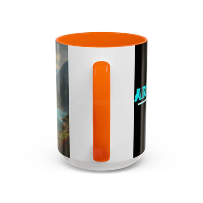 Mountain River Coffee Mug — Nature Landscape Accent Mug (11/15 oz) - Mug