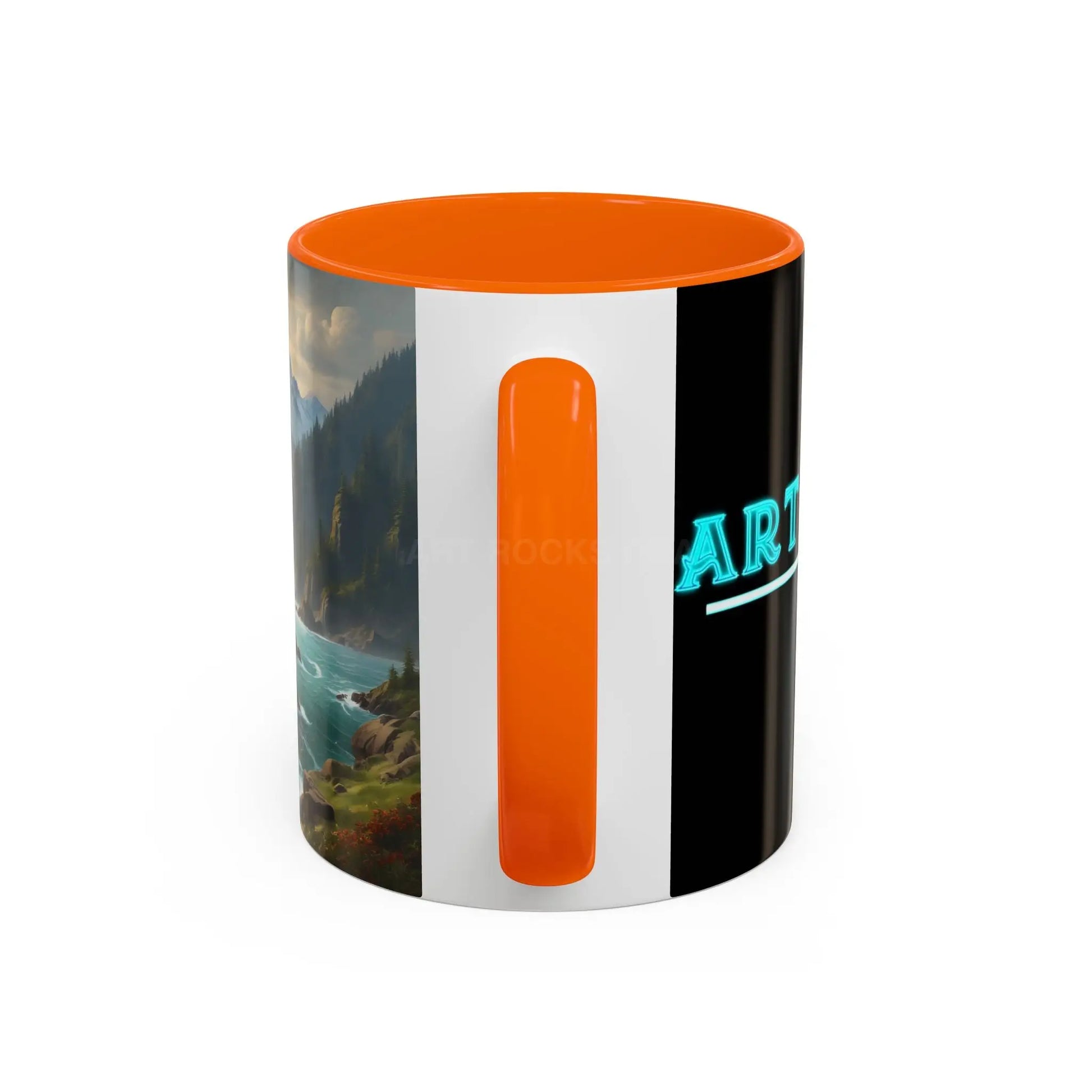 Mountain River Coffee Mug — Nature Landscape Accent Mug (11/15 oz) - Mug