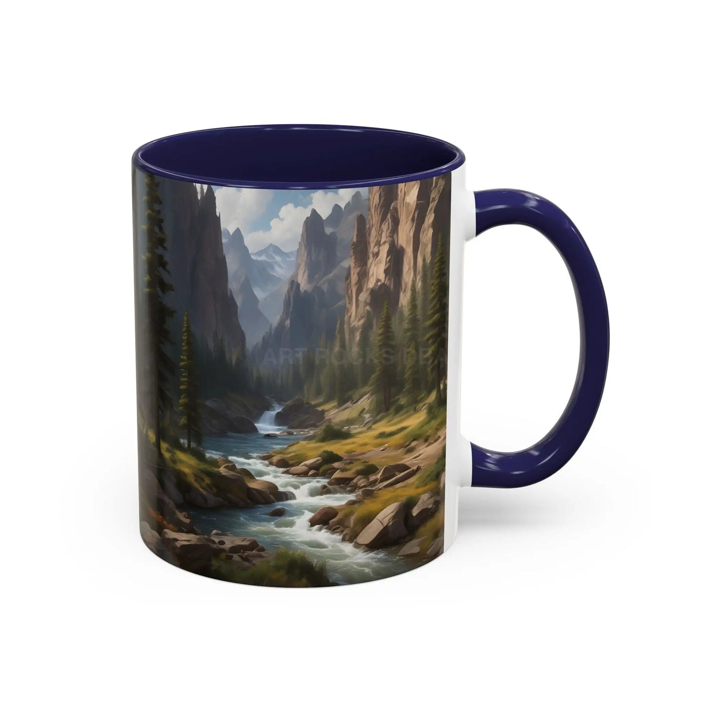 Mountain River Coffee Mug – Scenic Wilderness Accent Mug (11/15oz) - Mug