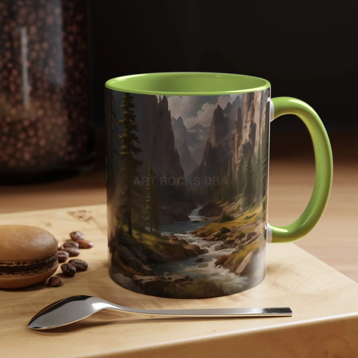 Mountain River Coffee Mug – Scenic Wilderness Accent Mug (11/15oz) - Mug