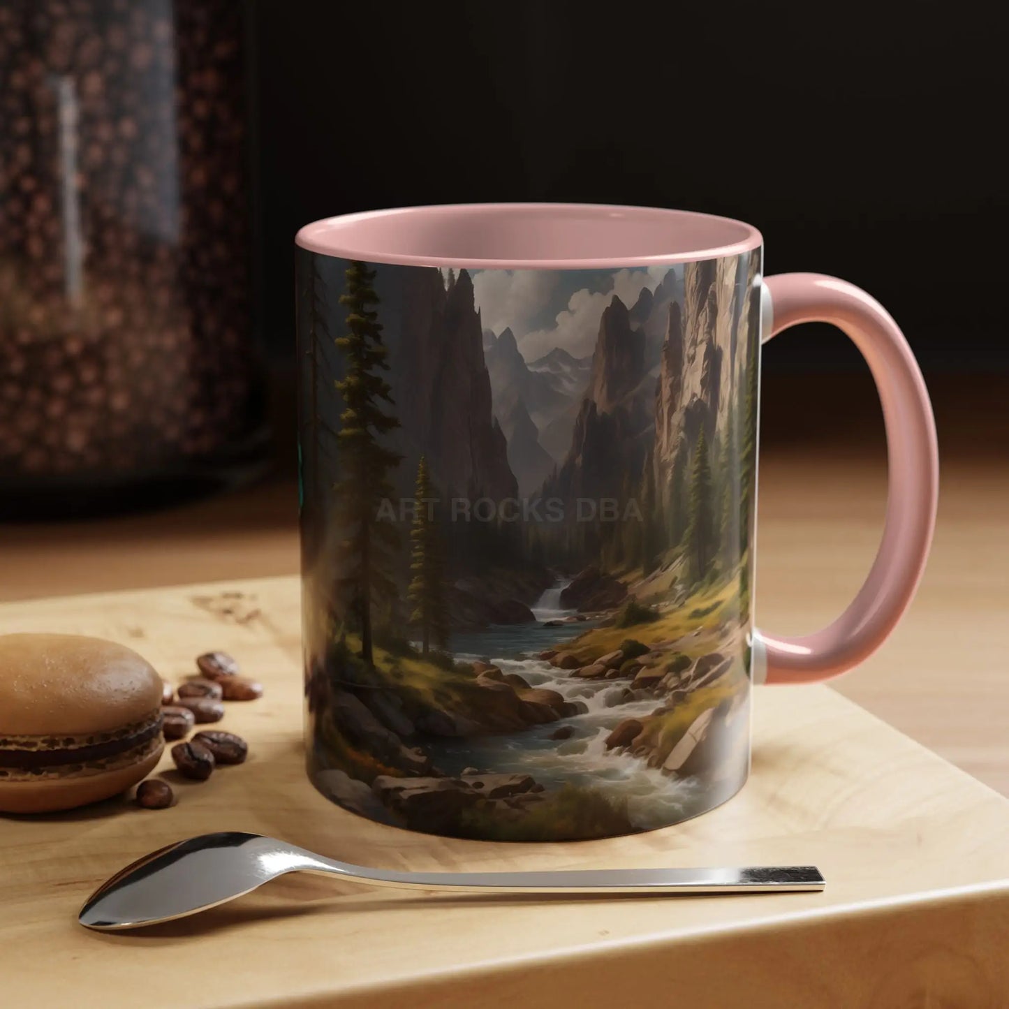 Mountain River Coffee Mug – Scenic Wilderness Accent Mug (11/15oz) - Mug