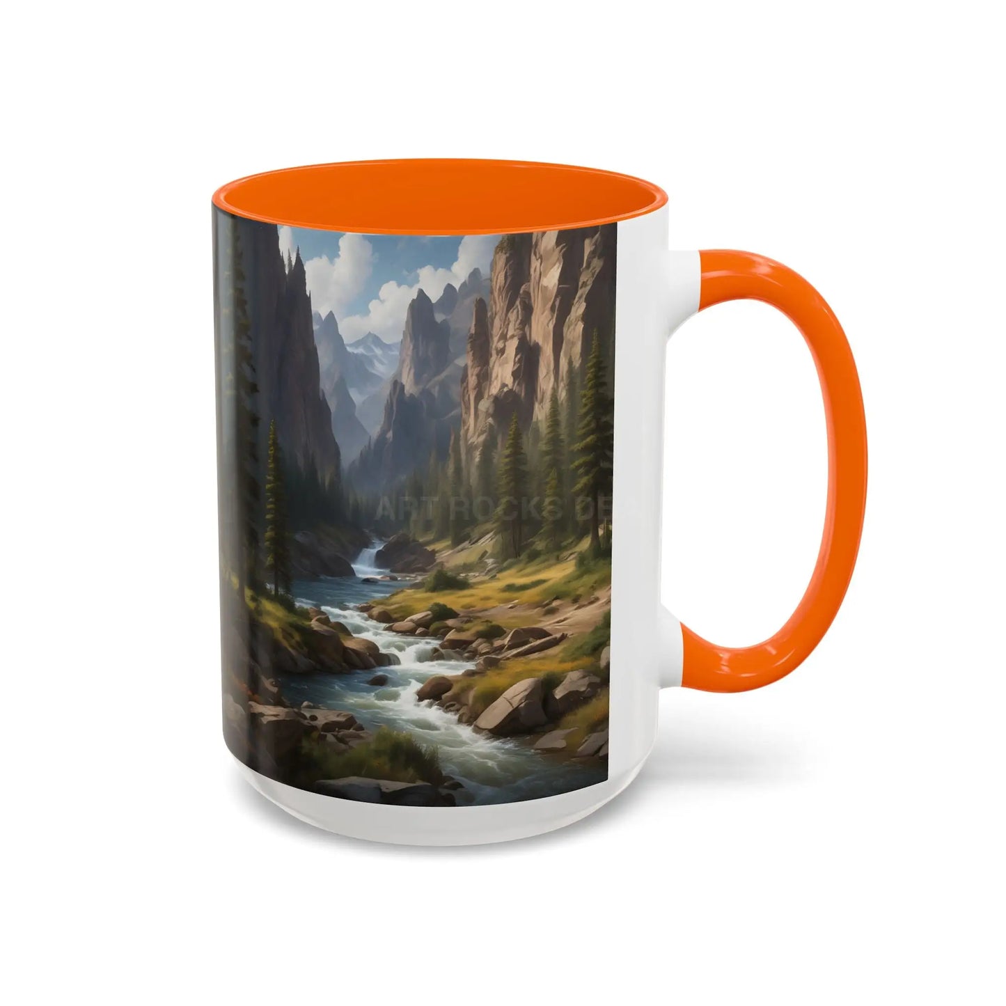 Mountain River Coffee Mug – Scenic Wilderness Accent Mug (11/15oz) - Mug