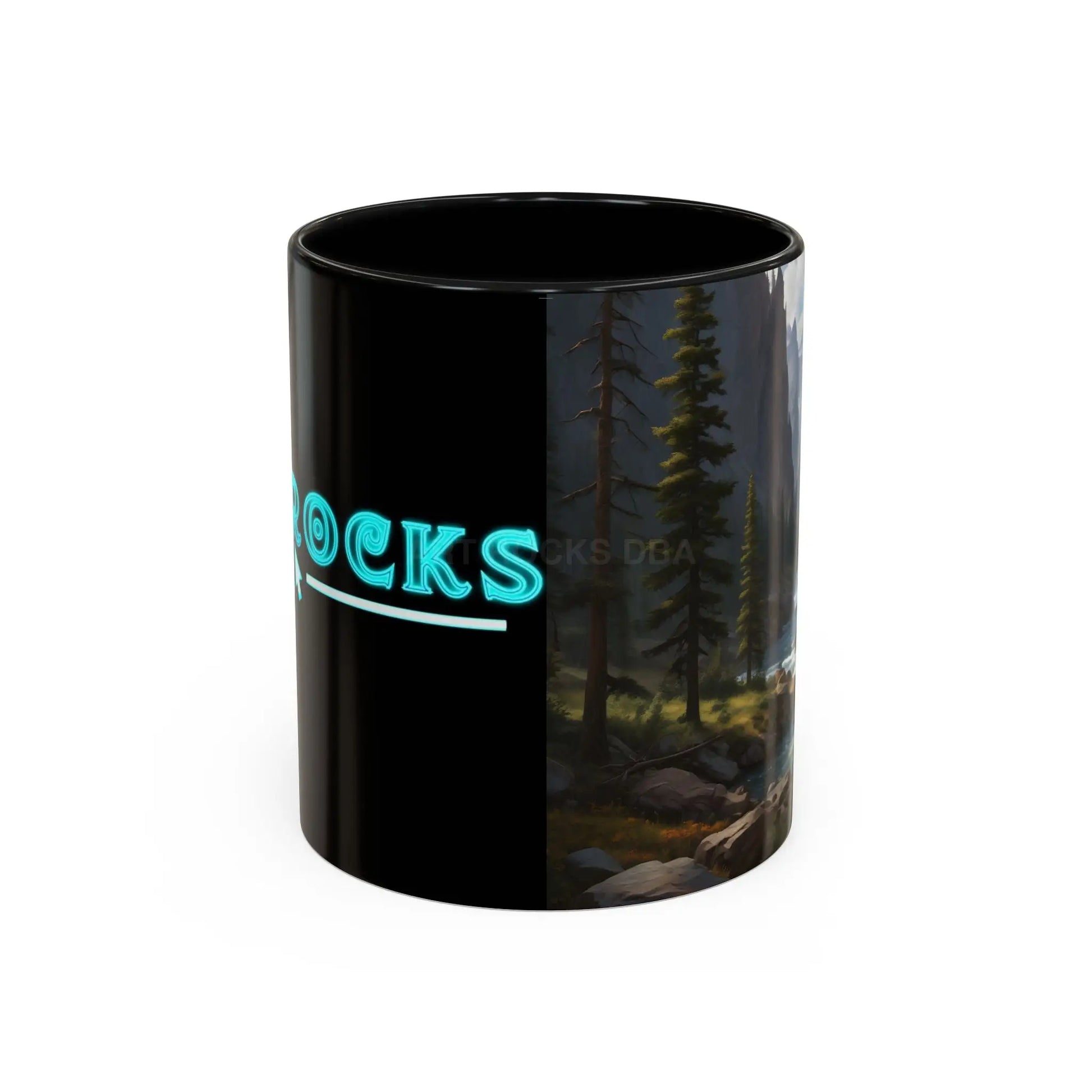 Mountain River Coffee Mug – Scenic Wilderness Accent Mug (11/15oz) - Mug