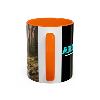 Mountain River Coffee Mug – Scenic Wilderness Accent Mug (11/15oz) - Mug
