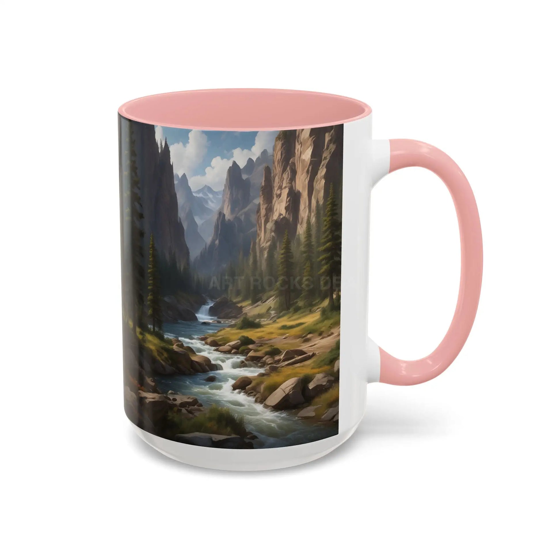 Mountain River Coffee Mug – Scenic Wilderness Accent Mug (11/15oz) - Mug