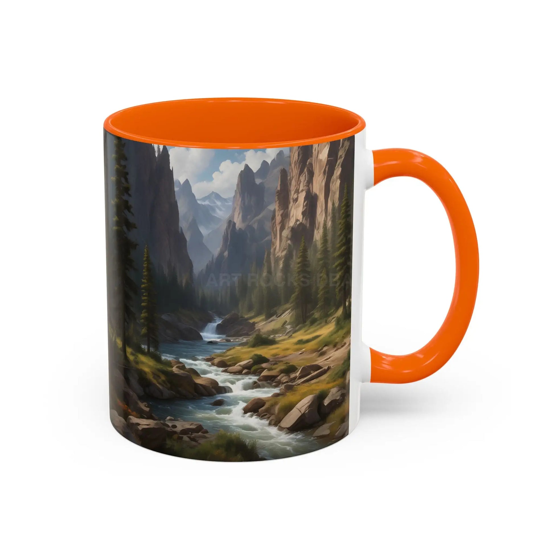 Mountain River Coffee Mug – Scenic Wilderness Accent Mug (11/15oz) - Mug