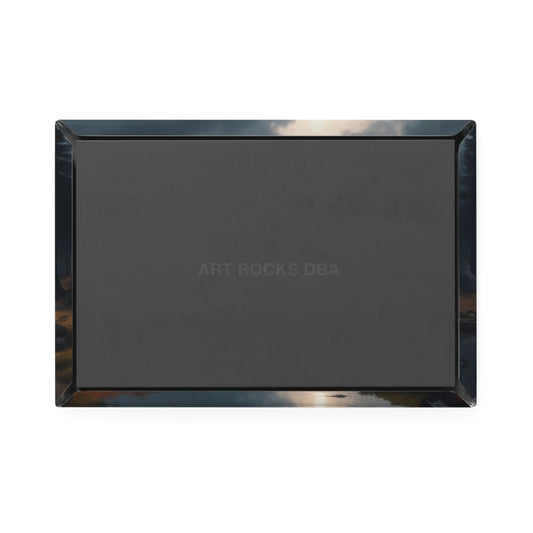 Mountain Scene Button Magnet Nature Decor Refrigerator Magnet Gift for Nature Lovers Home Organization Scenic Artwork