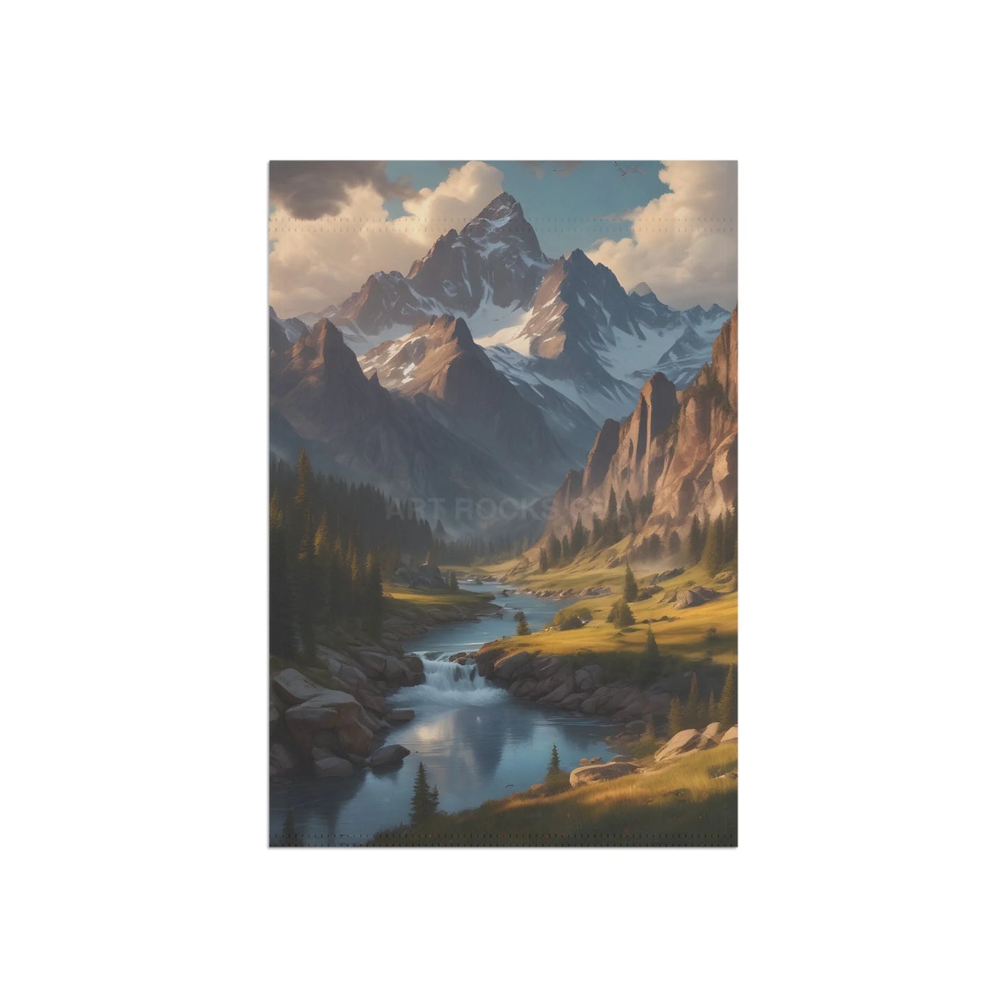 Mountain Spring Scene Garden Banner Outdoor Decor Yard Flag Nature Lover Gift Home & Garden Decoration Summer & Spring