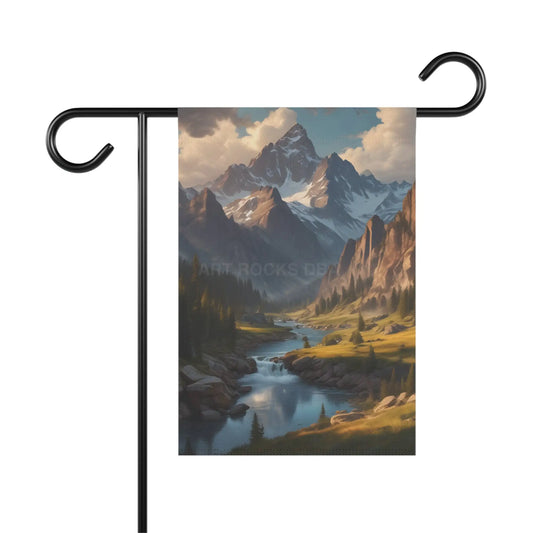 Mountain Spring Scene Garden Banner Outdoor Decor Yard Flag Nature Lover Gift Home & Garden Decoration Summer & Spring