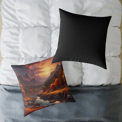 Mountain Sunset Decorative Pillow | Cozy Home Décor Gift for Nature Lovers Relaxation Living Room Accessory