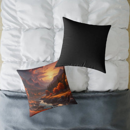 Mountain Sunset Decorative Pillow | Cozy Home Décor Gift for Nature Lovers Relaxation Living Room Accessory