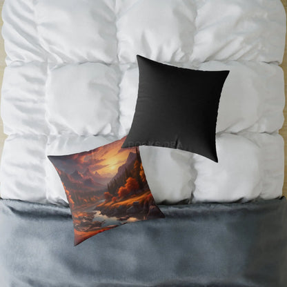 Mountain Sunset Decorative Pillow | Cozy Home Décor Gift for Nature Lovers Relaxation Living Room Accessory