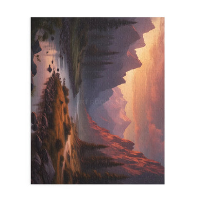 Mountain Sunset Landscape Puzzle — 120/252/500-Piece Scenic Jigsaw - Puzzle