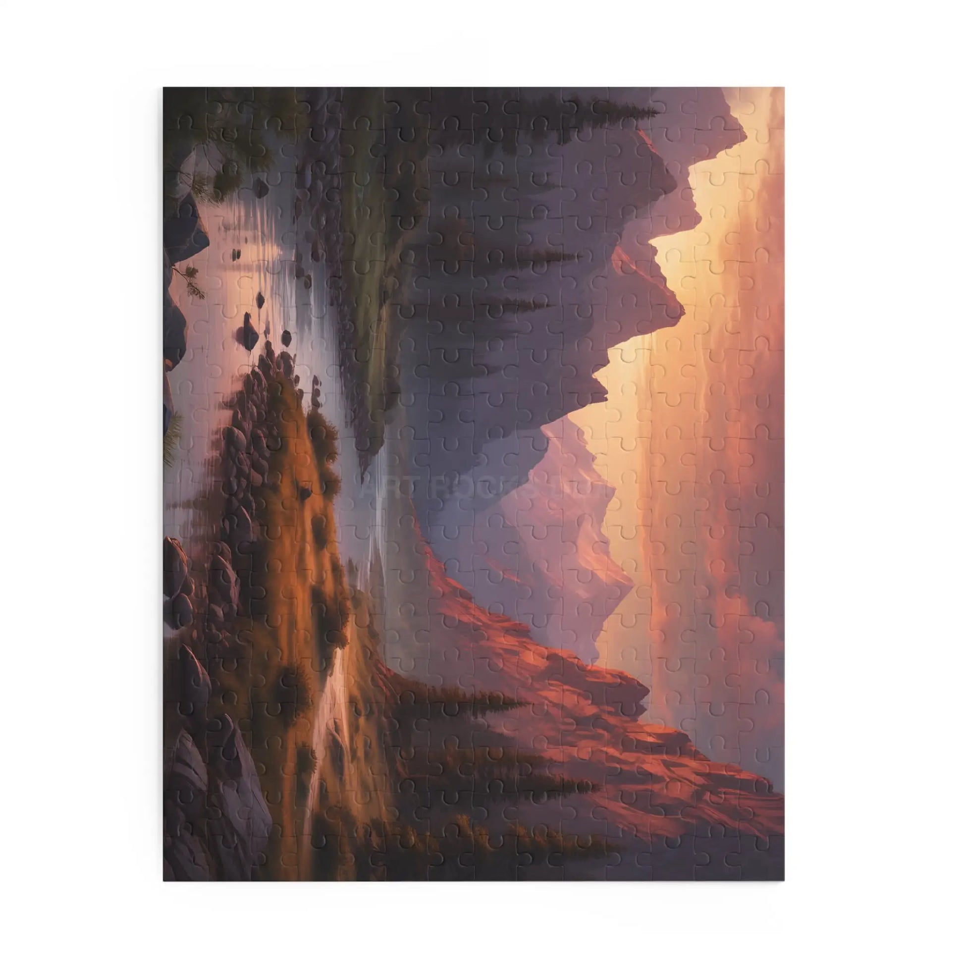 Mountain Sunset Landscape Puzzle — 120/252/500-Piece Scenic Jigsaw - Puzzle