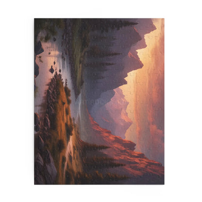 Mountain Sunset Landscape Puzzle — 120/252/500-Piece Scenic Jigsaw - Puzzle