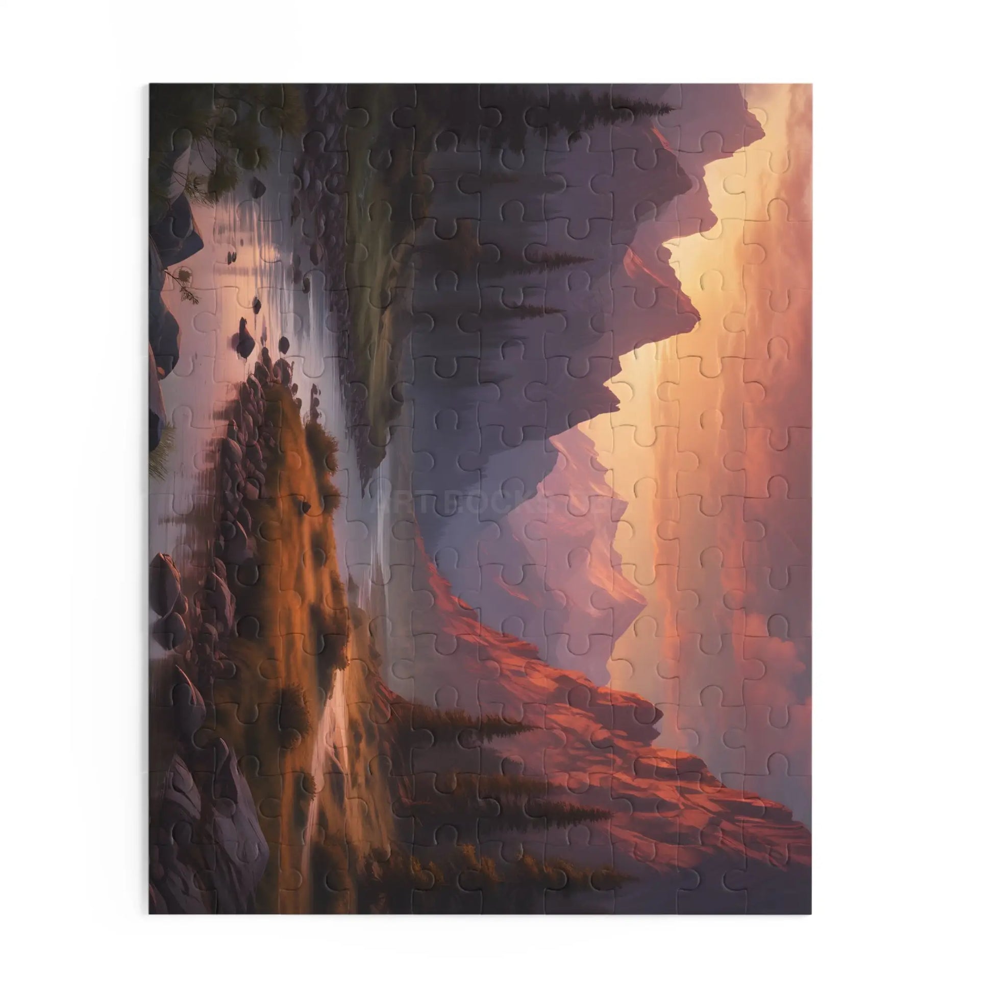 Mountain Sunset Landscape Puzzle — 120/252/500-Piece Scenic Jigsaw - Puzzle