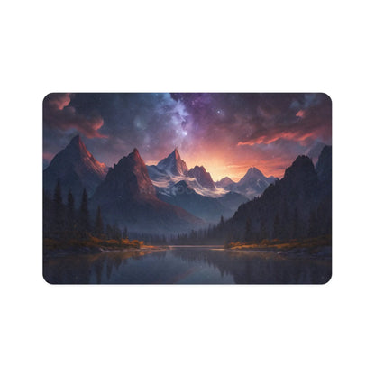 Mountain Sunset Pet Food Mat (12x18) - Scenic Dog & Cat Feeding Placemat - 12’’ × 18’’ / Rectangle - Pets