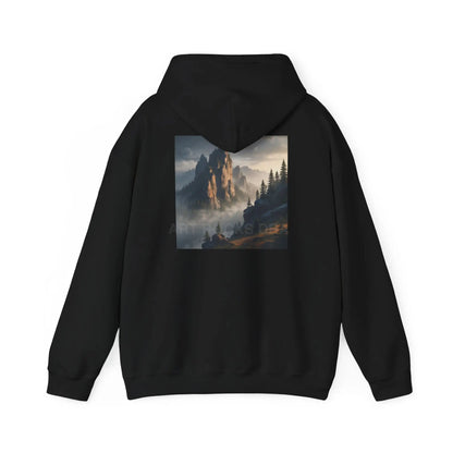 Mountain Top Unisex Hooded Sweatshirt - Cozy Creative Wear for Artists Nature Lovers Gift for Art Enthusiasts