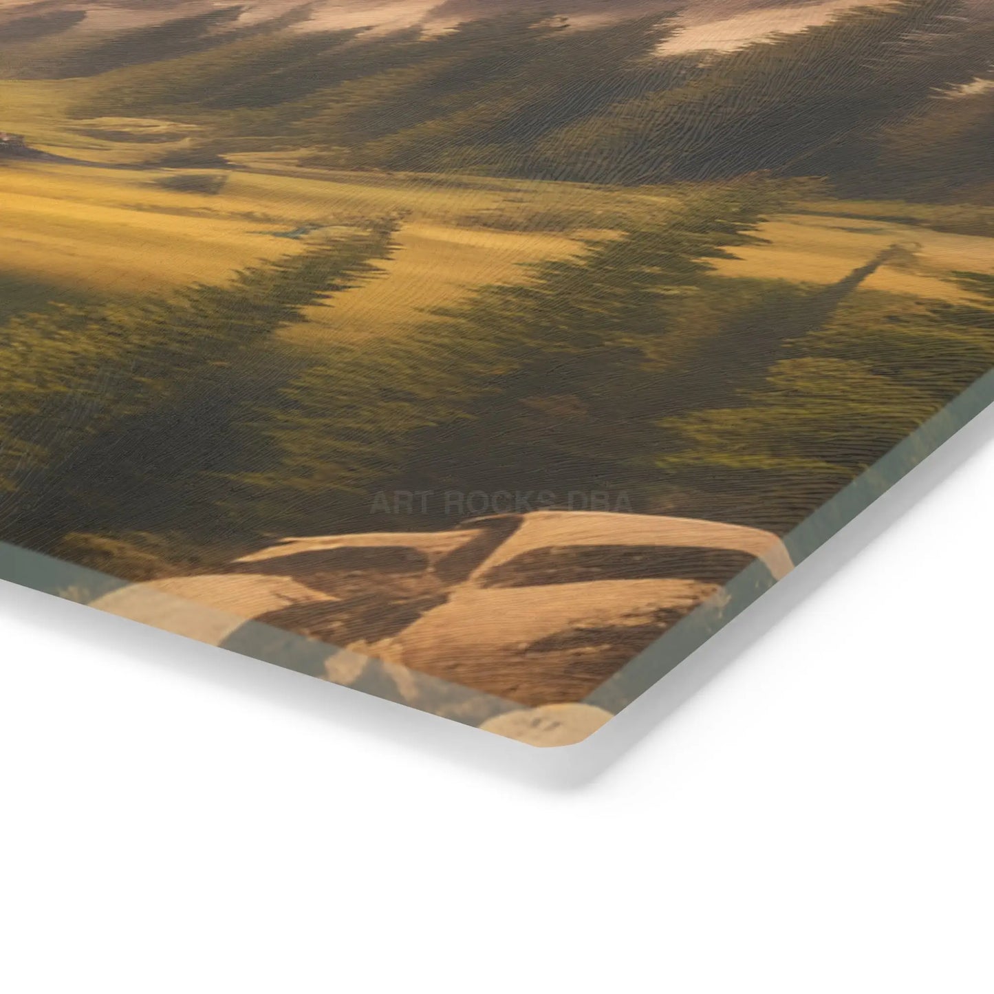 Mountain Valley Cutting Board — Scenic Alpine Landscape Charcuterie & Prep Board - Home Decor