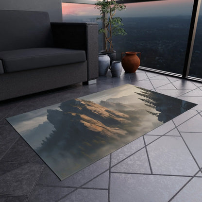 Mountaintop Outdoor Rug Cozy Patio Area Mat Camping Decor Cabin Style Rugs Boho Home Accessories - Home Decor