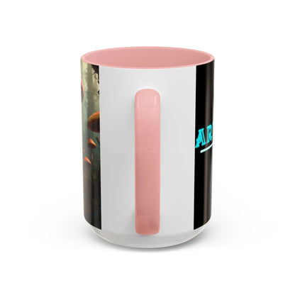 Mushroom Forest Accent Coffee Mug — Fantasy Magic Mushroom Scenic 11/15oz - Mug