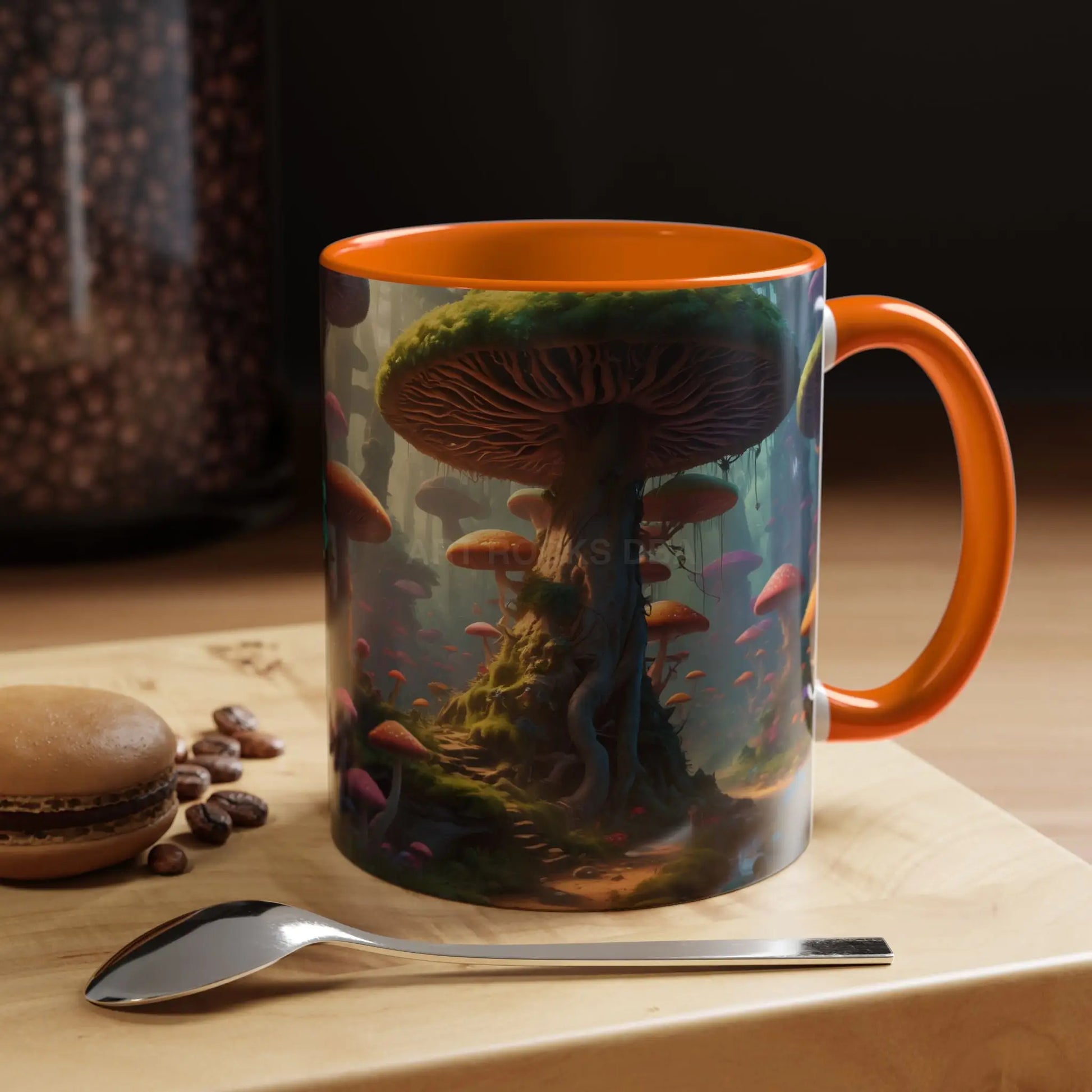 Mushroom Forest Accent Coffee Mug — Fantasy Nature 11/15oz - Mug