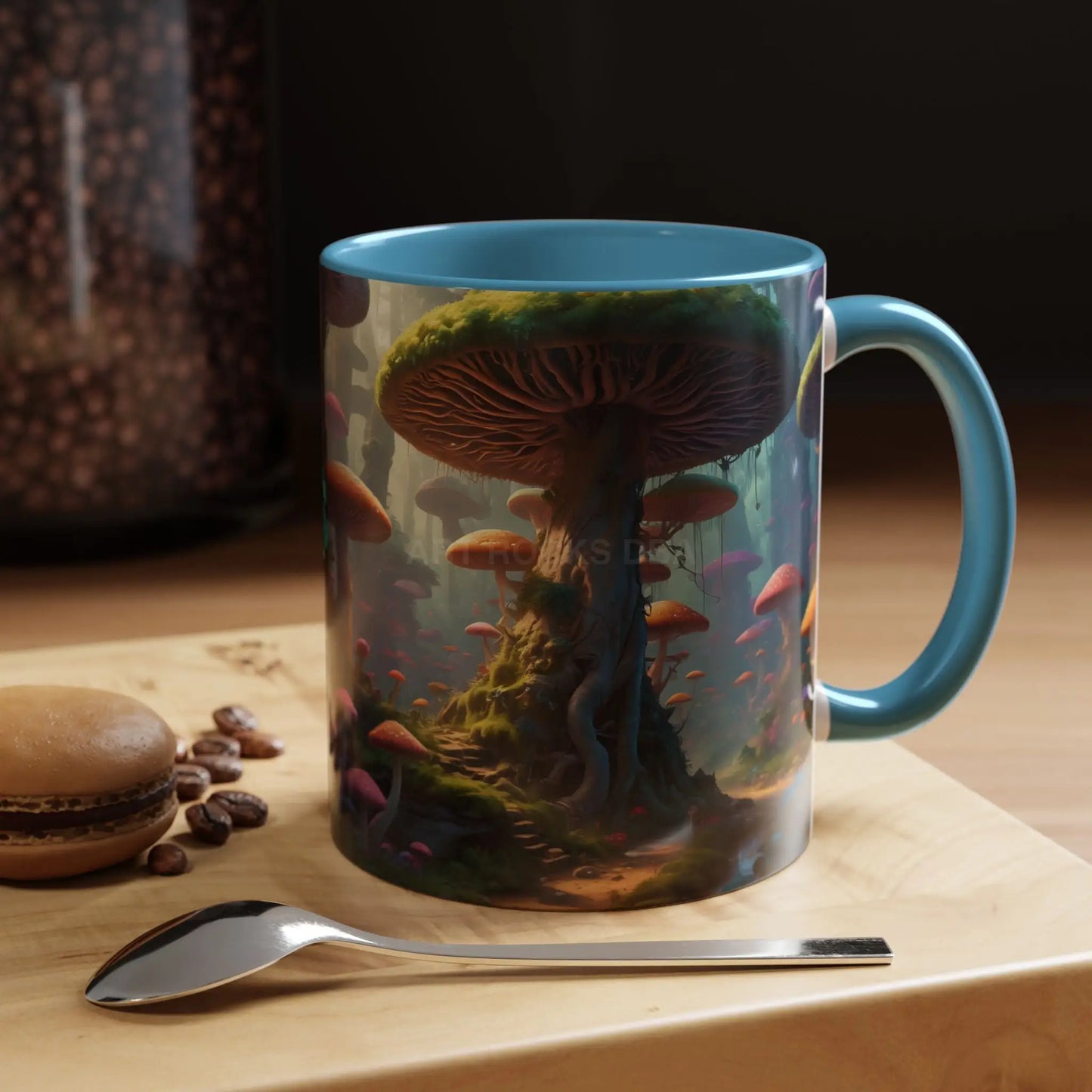 Mushroom Forest Accent Coffee Mug — Fantasy Nature 11/15oz - Mug