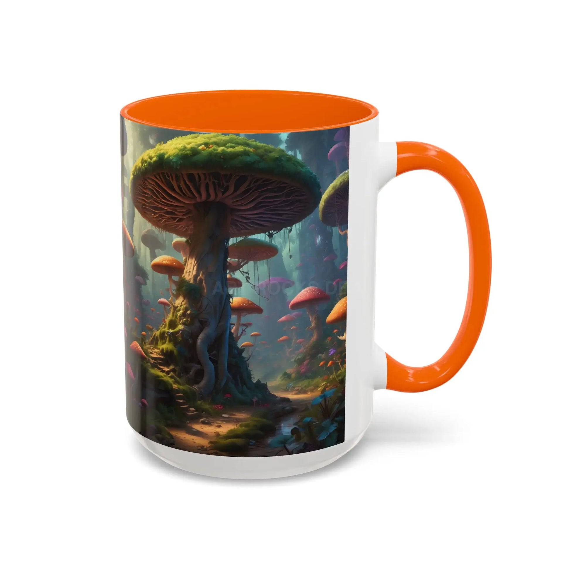 Mushroom Forest Accent Coffee Mug — Fantasy Nature 11/15oz - Mug