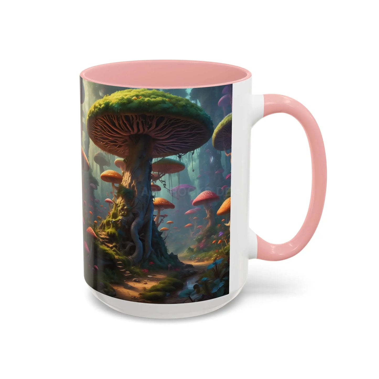 Mushroom Forest Accent Coffee Mug — Fantasy Nature 11/15oz - Mug