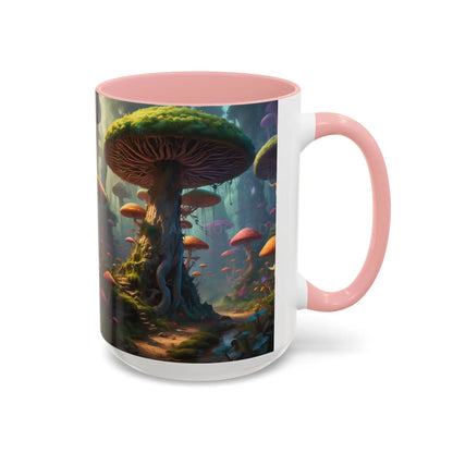 Mushroom Forest Accent Coffee Mug — Fantasy Nature 11/15oz - Mug